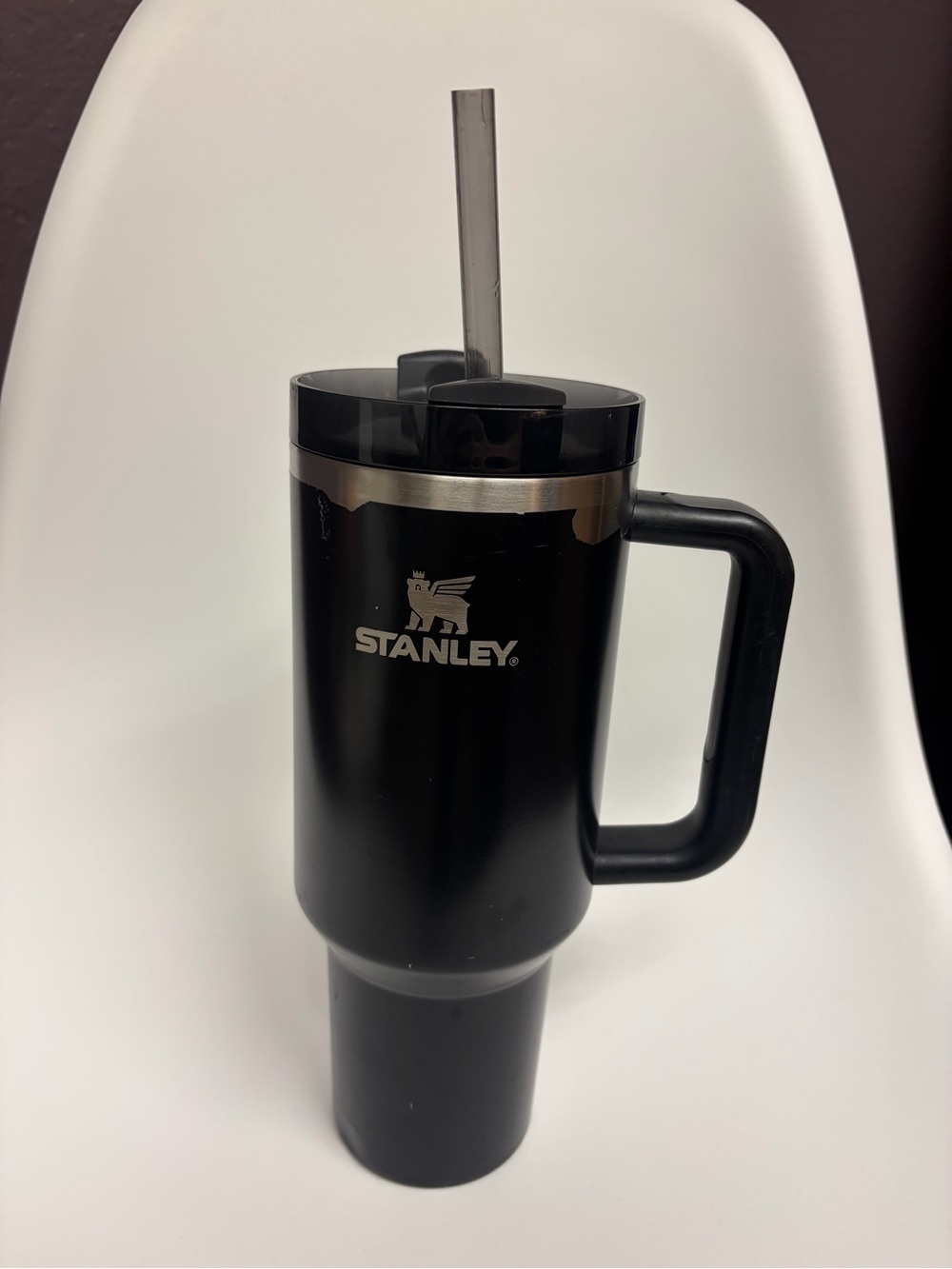 Stanley Quencher 40oz Black Tumbler Handle Lid Straw